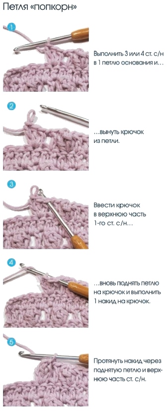 popkorn - Вязаное болеро крючком схемы и описание для женщин