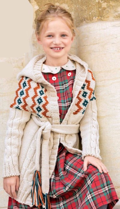 vyazanoe palto dlya devochki spicami - Вязаное пальто для девочки спицами схемы и описание