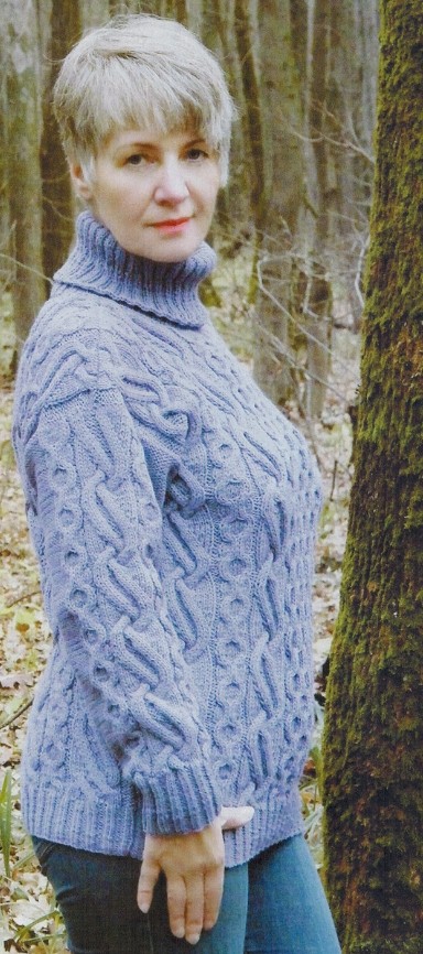 azhurnyj sviter spicami 1 - Вязаный ажурный пуловер спицами схемы и описание